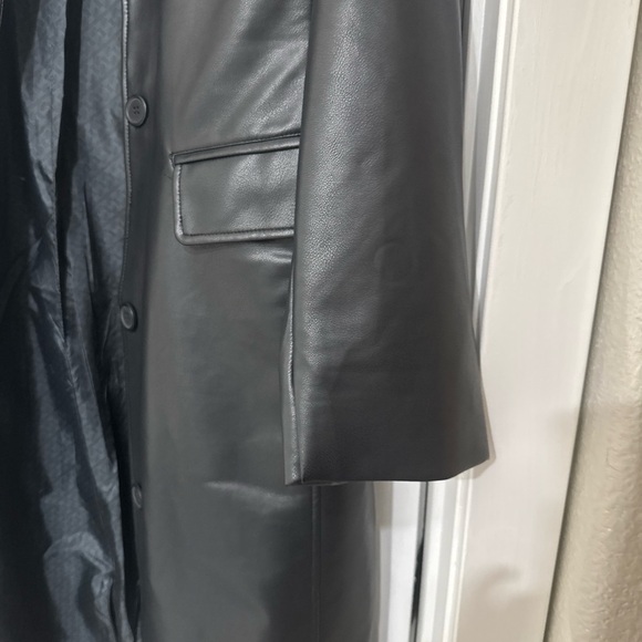 Rebecca Minkoff Black Vegan Leather Jacket - Picture 3 of 9